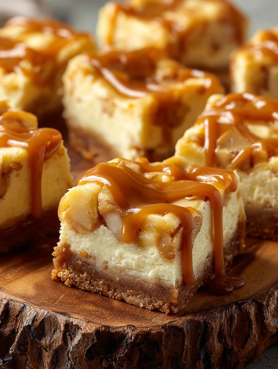 Easy Caramel Apple Cheesecake Bars Recipe Homemade Caramel Apple Cheesecake Bars Best Caramel Apple Cheesecake Bars For Fa...