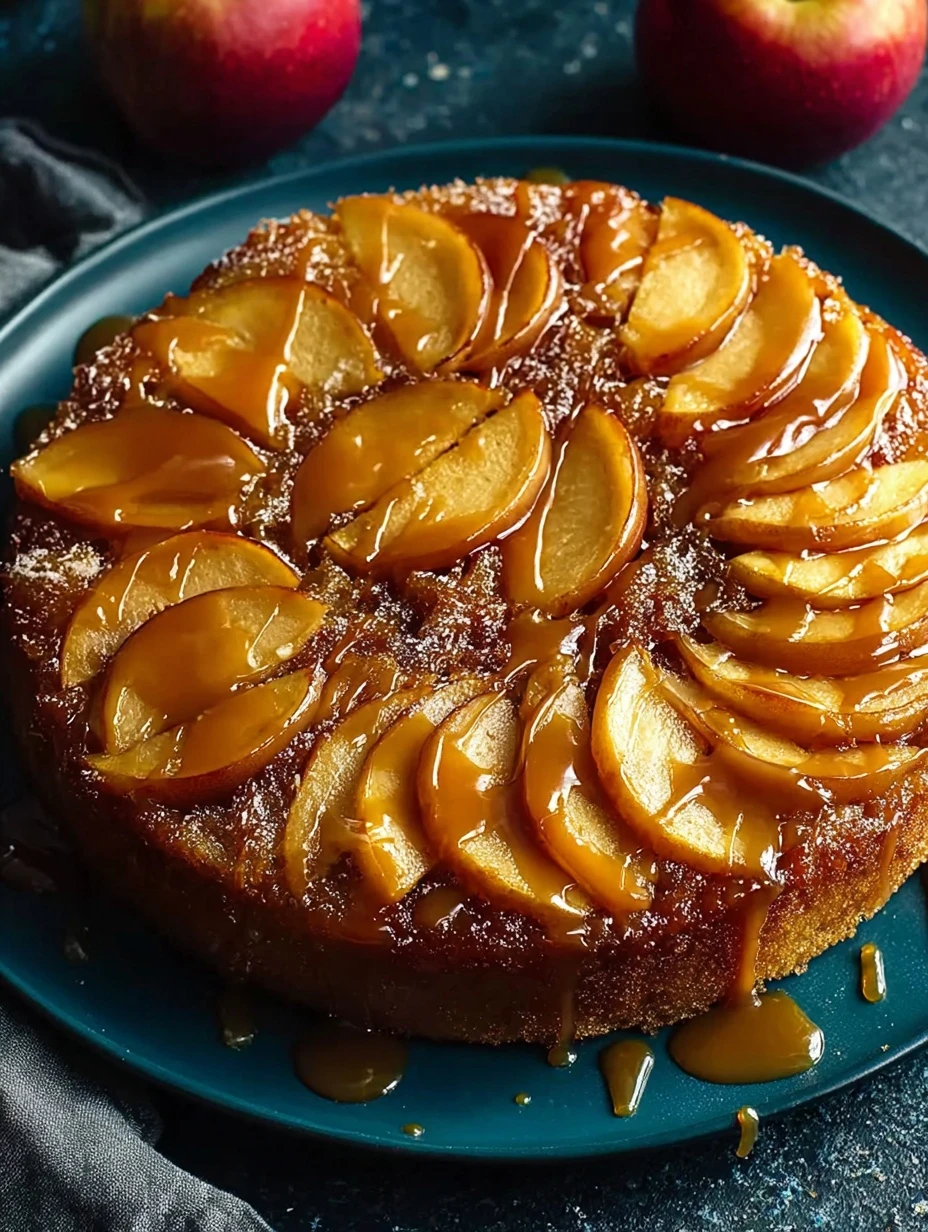 Easy Caramel Apple Upside-down Cake Recipe Best Upside-down Caramel Apple Cake Simple Caramel Apple Cake Instructions Home...