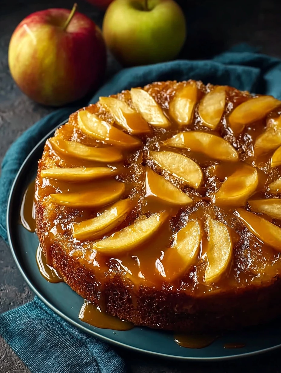 Easy Caramel Apple Upside-down Cake Recipe Best Upside-down Caramel Apple Cake Simple Caramel Apple Cake Instructions Home...