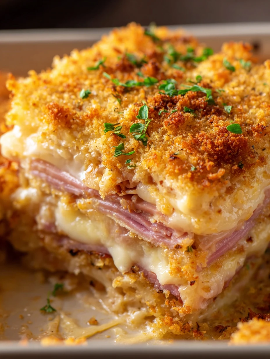 Easy Chicken Cordon Bleu Casserole Recipe Homemade Chicken Cordon Bleu Casserole Best Cheese For Chicken Cordon Bleu Casse...