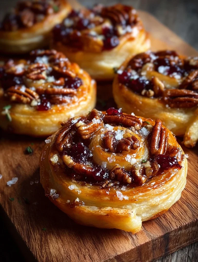 Easy Puff Pastry Pinwheels Recipe Brie Cranberry Puff Pastry Appetizers Make Ahead Puff Pastry Pinwheels Holiday Puff Past...