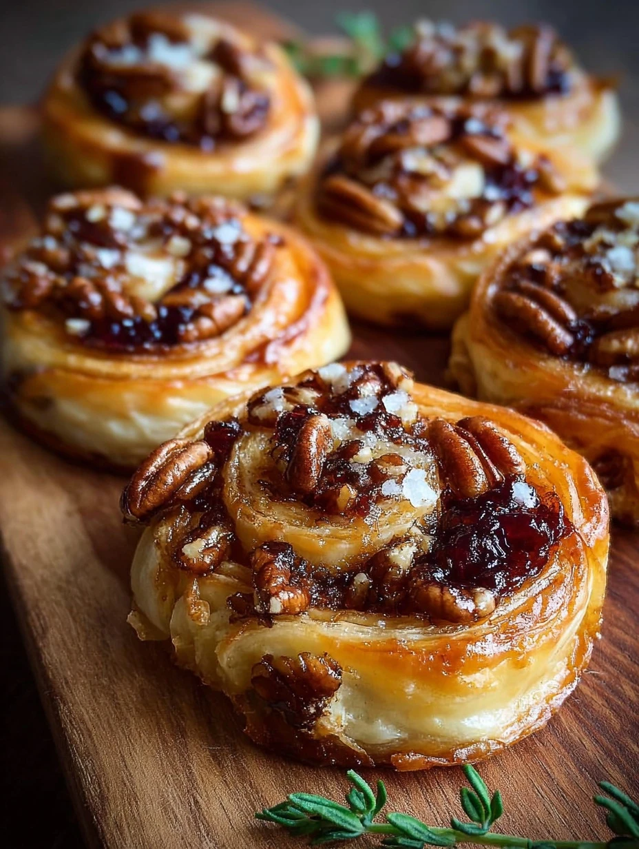 Easy Puff Pastry Pinwheels Recipe Brie Cranberry Puff Pastry Appetizers Make Ahead Puff Pastry Pinwheels Holiday Puff Past...