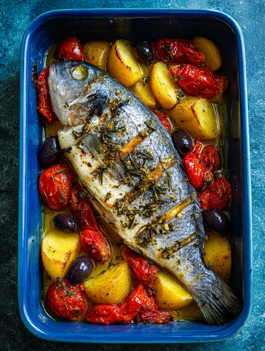 Easy Roasted Dorada Recipe One-pan Dorada With Basil Mediterranean Dorada Recipe Low-prep Dorada Fish Recipe Healthy Roast...