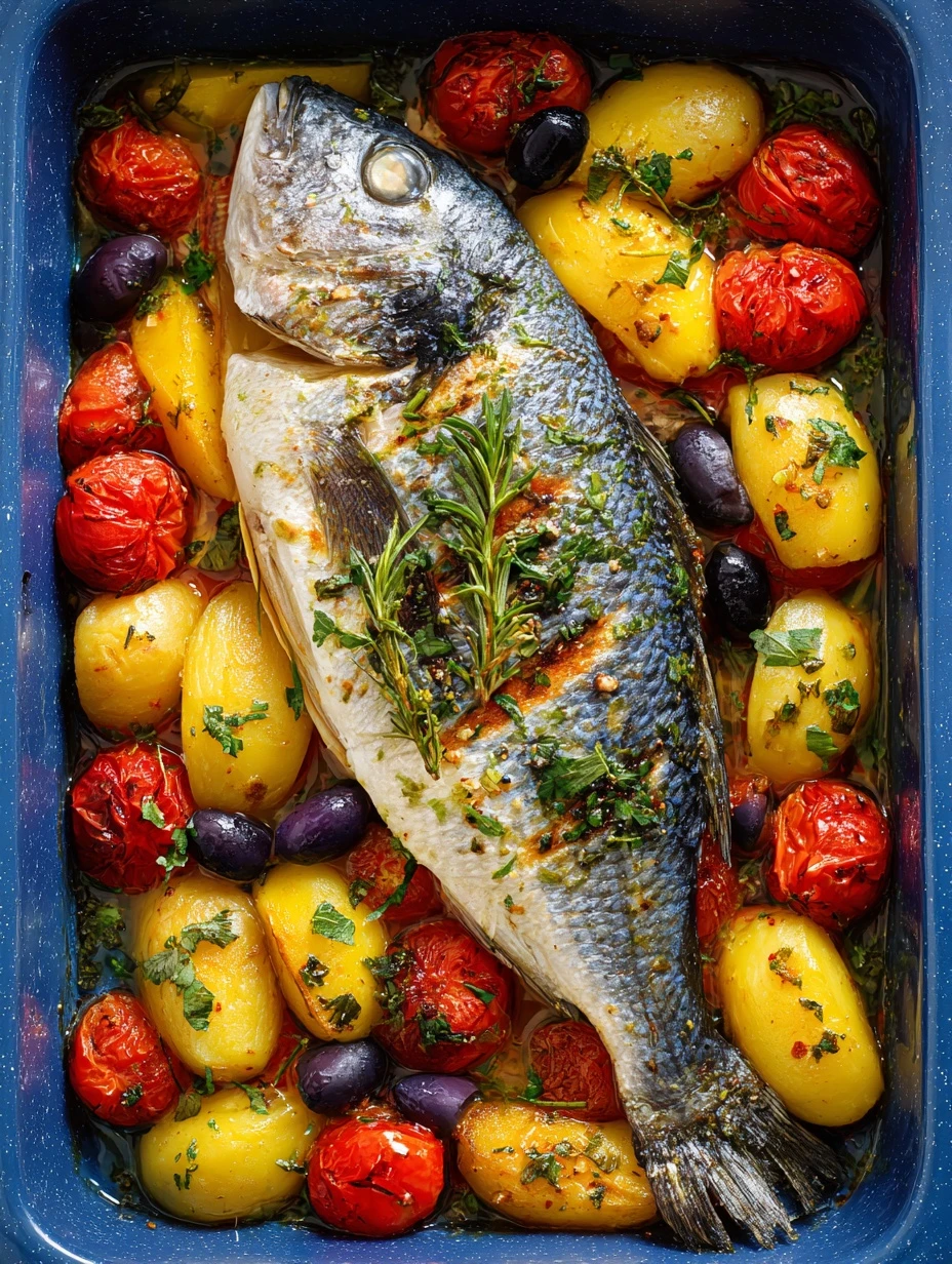 Easy Roasted Dorada Recipe One-pan Dorada With Basil Mediterranean Dorada Recipe Low-prep Dorada Fish Recipe Healthy Roast...
