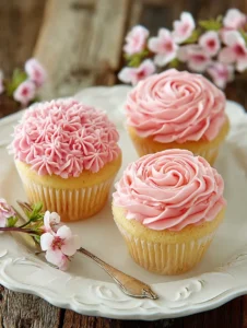 Flower Cupcakes for Spring Parties