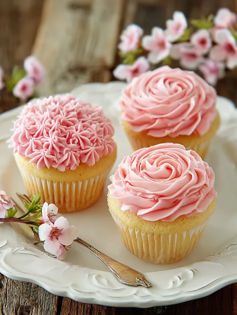 Flower Cupcakes Spring Parties