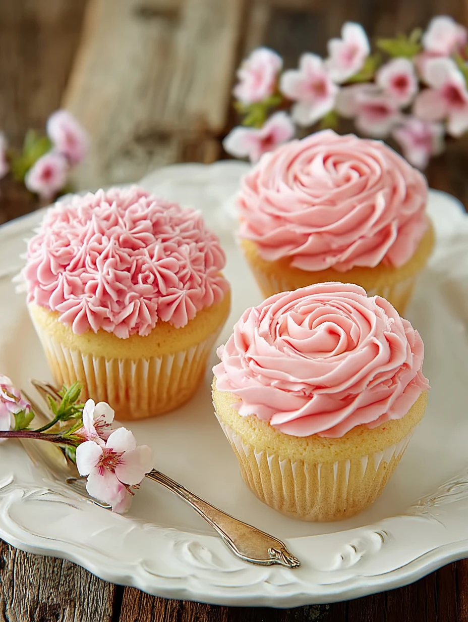 Flower Cupcakes Spring Parties