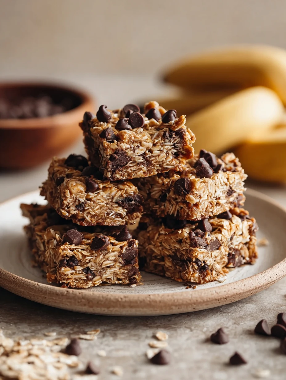 Healthy Banana Oatmeal Bars Recipe No Sugar Banana Oatmeal Bars Easy Banana Oat Bars For Weight Loss Gluten Free Banana Oa...
