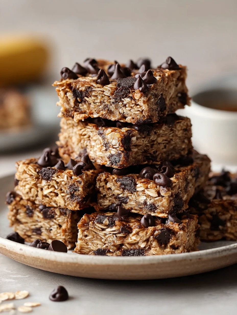 Healthy Banana Oatmeal Bars Recipe No Sugar Banana Oatmeal Bars Easy Banana Oat Bars For Weight Loss Gluten Free Banana Oa...