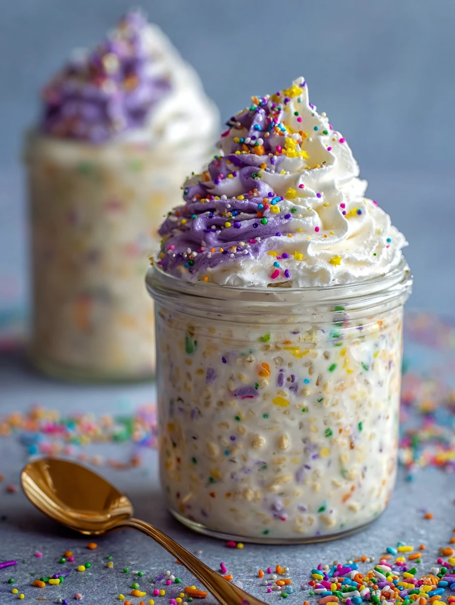 Irresistible Birthday Cake Overnight Oats: Dessert for Breakfast!
