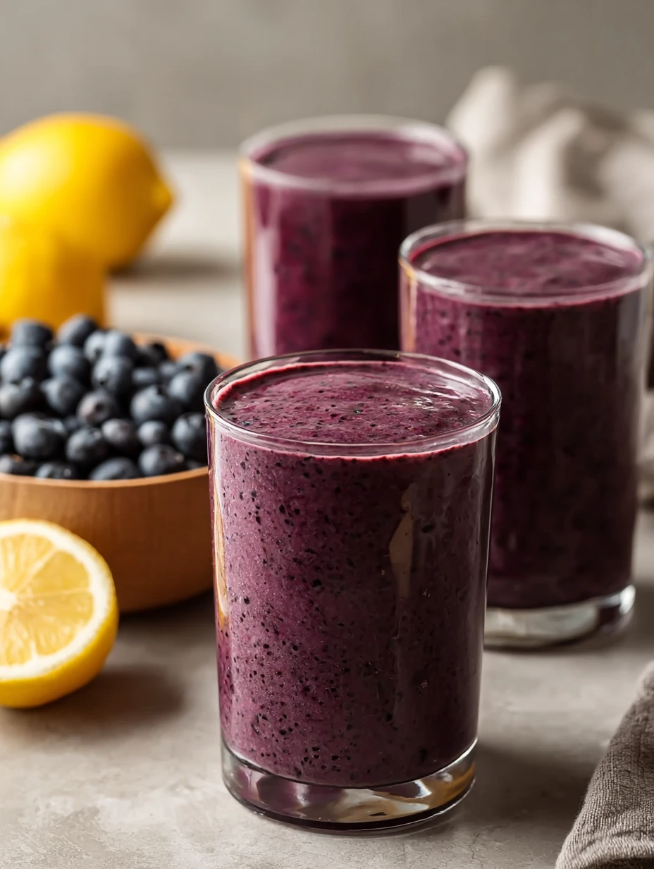 Irresistible Lemon Blueberry Avocado Smoothie Creamy