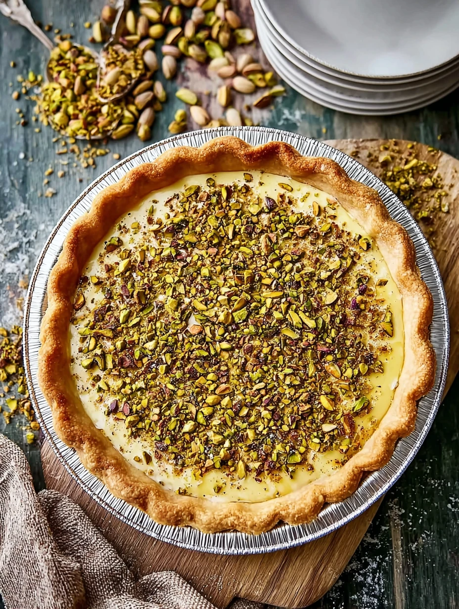 Irresistible Pistachio Custard Pie Recipe Creamy Pistachio Pie For Holidays Unique Holiday Dessert Pistachio Custard How T...