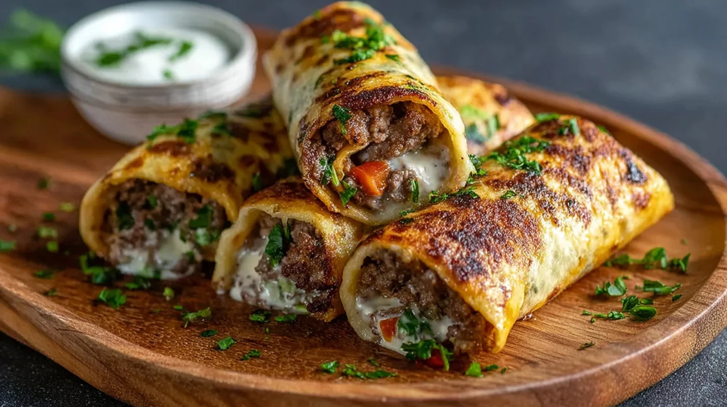 30-Minute Keto Philly Cheesesteak Rolls Recipe