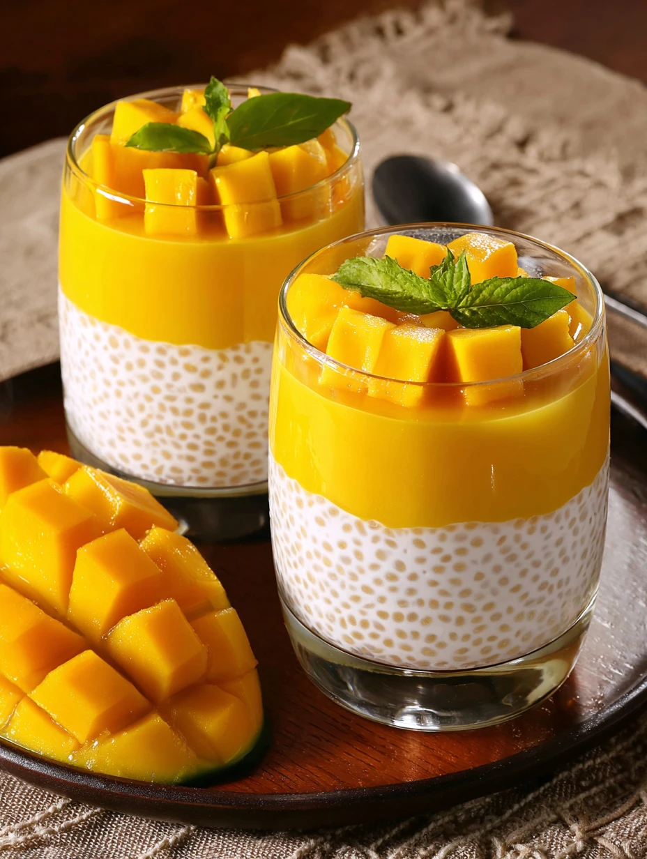 Mango Sago Dessert Recipe Best Mango Sago In Manila Mango Sago With Coconut Milk Vegan Mango Sago Pudding Where To Buy Man...