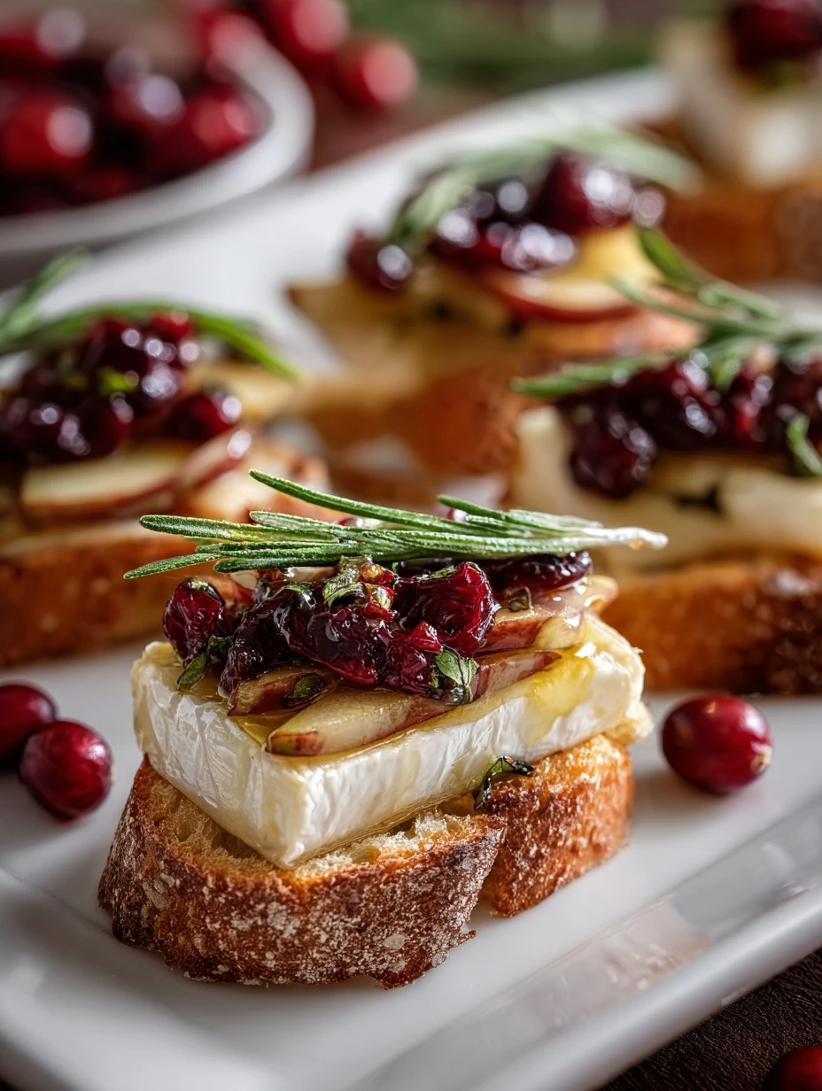 Pear Brie Cranberry Crostini Recipe Easy Pear Brie Cranberry Appetizer Make Pear Brie Cranberry Crostini Pear Brie Crostin...