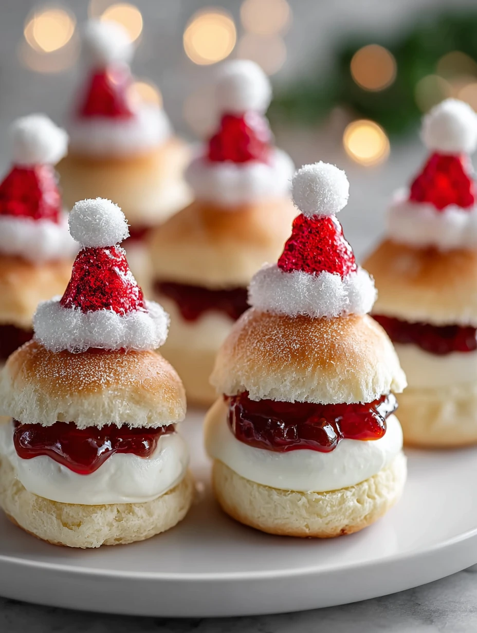 Santa Hat Yogurt Cake Sliders: A Festive, No-Bake Holiday Treat That Steals the Show