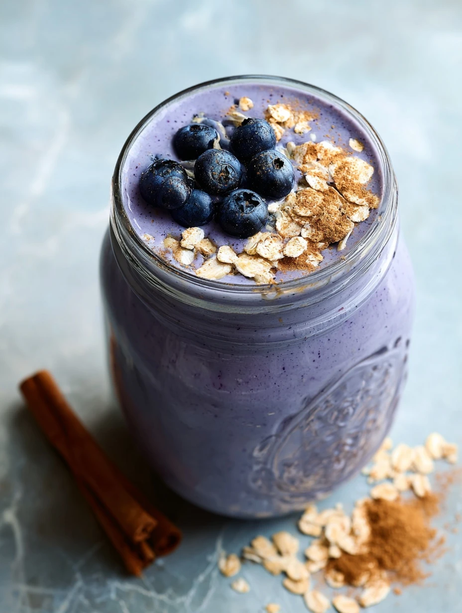 Blueberry Muffin Protein Shake Oats Cinnamon