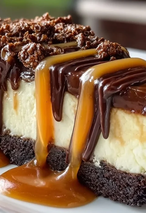 Caramel Brownie Cheesecake