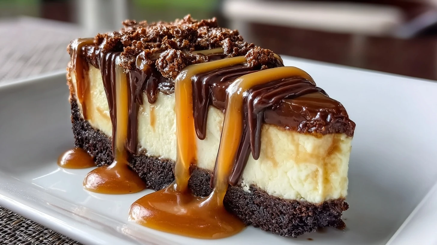 Caramel Brownie Cheesecake