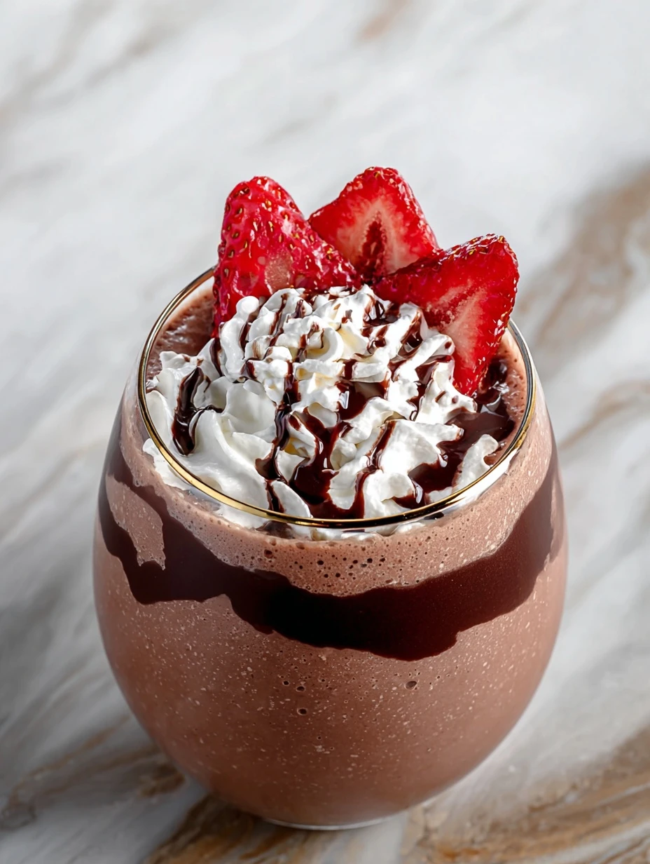 Chocolate Covered Strawberry Protein Shake