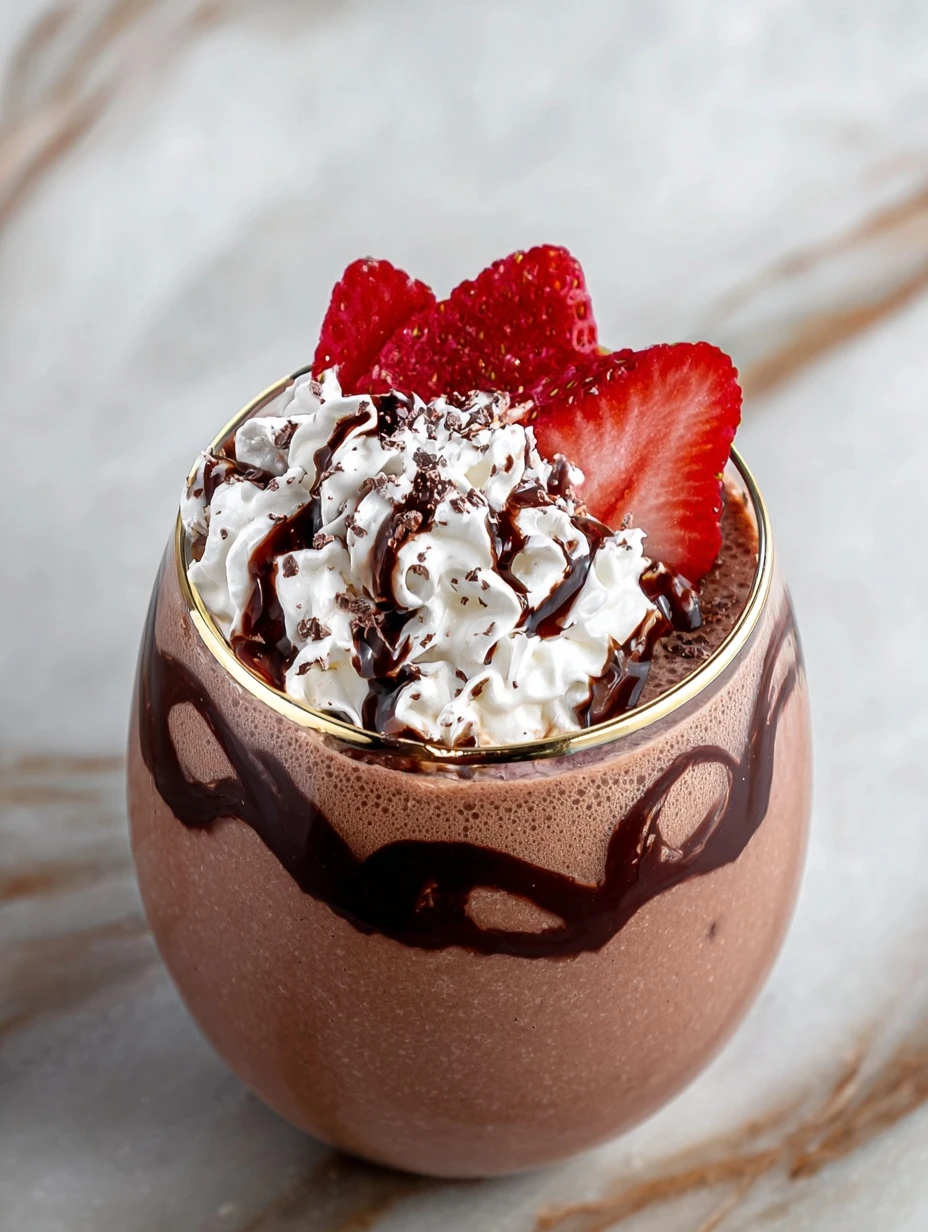 Chocolate Covered Strawberry Protein Shake