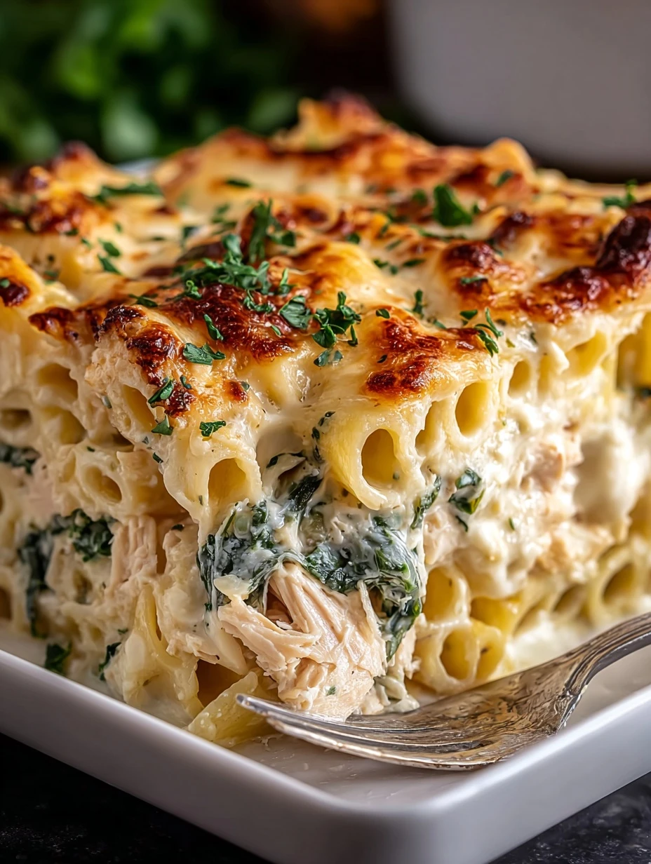 Creamy Chicken Alfredo Lasagna Our Version