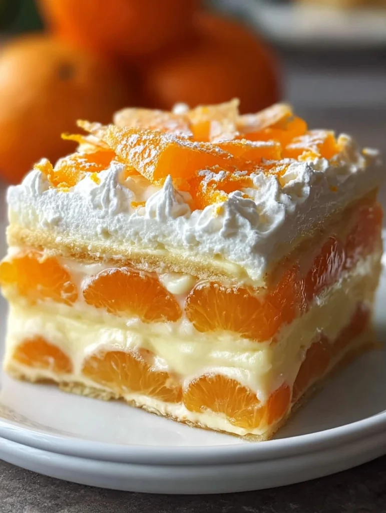 Creamy Orange Lasagna Dessert Recipe