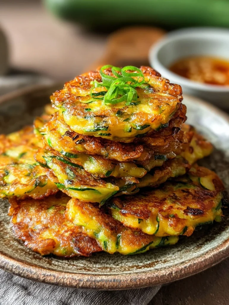 Crispy Korean Zucchini Fritters Flavorful Snacking