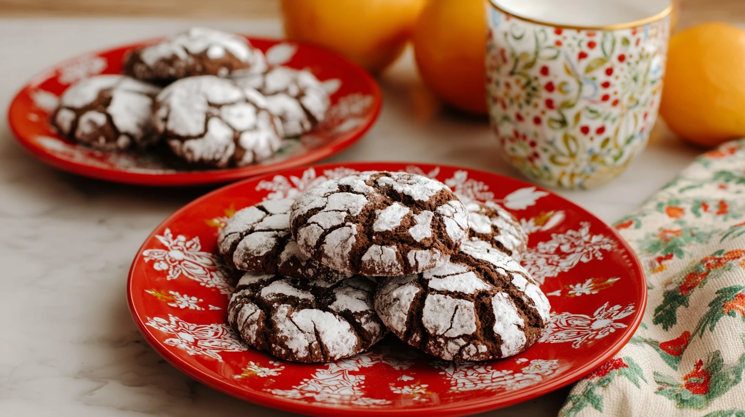 Chocolate Crinkles Orange Zest Holiday Cookie Recipe Updated
