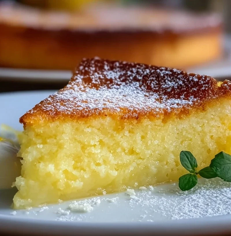 Italian Grandmas Lemon Custard Cake