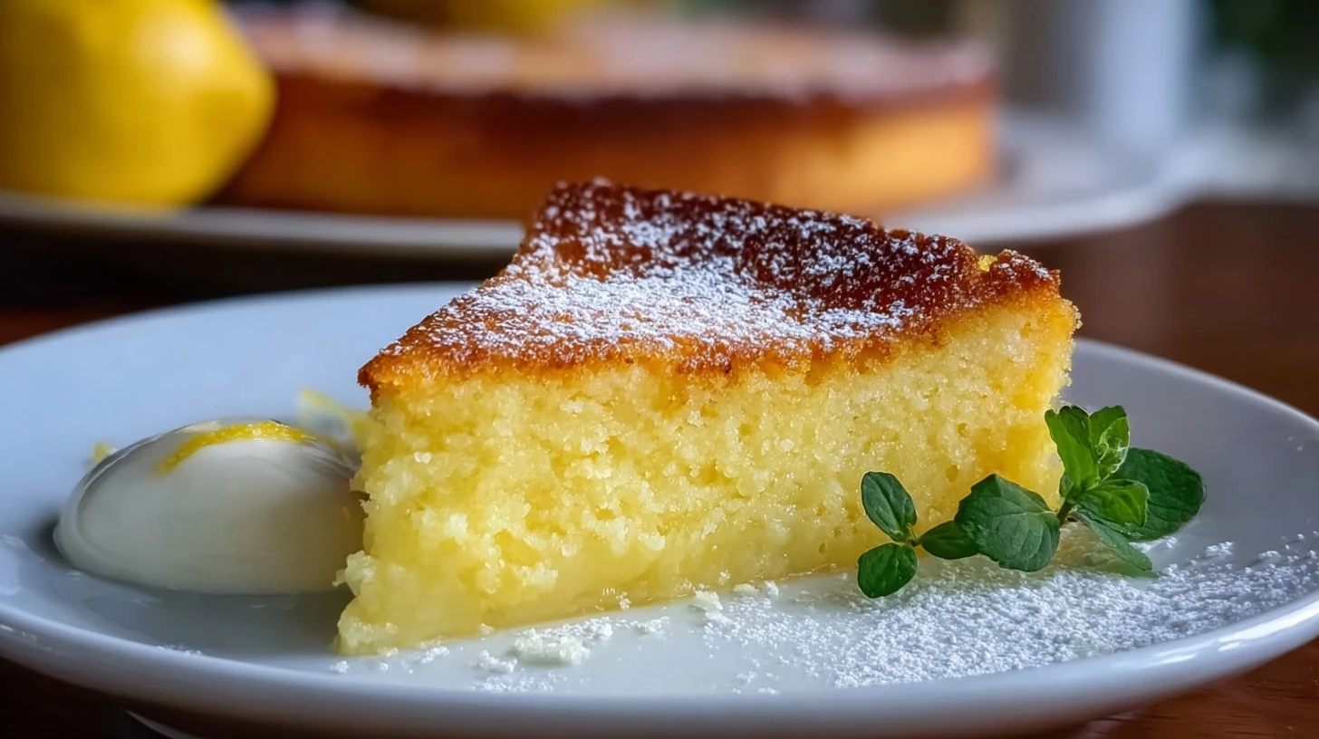 Italian Grandma’s Lemon Custard Cake