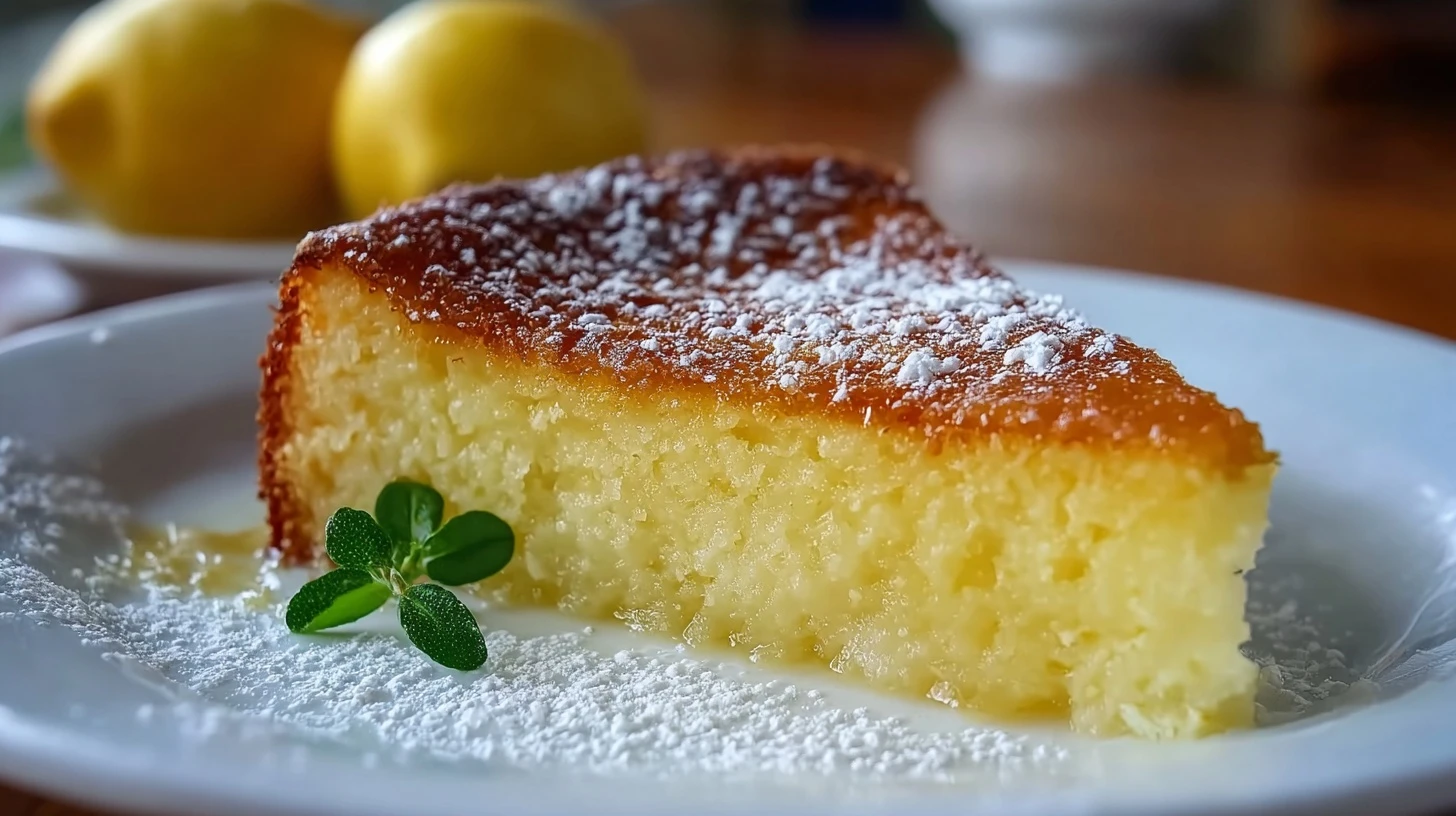 Italian Grandmas Lemon Custard Cake
