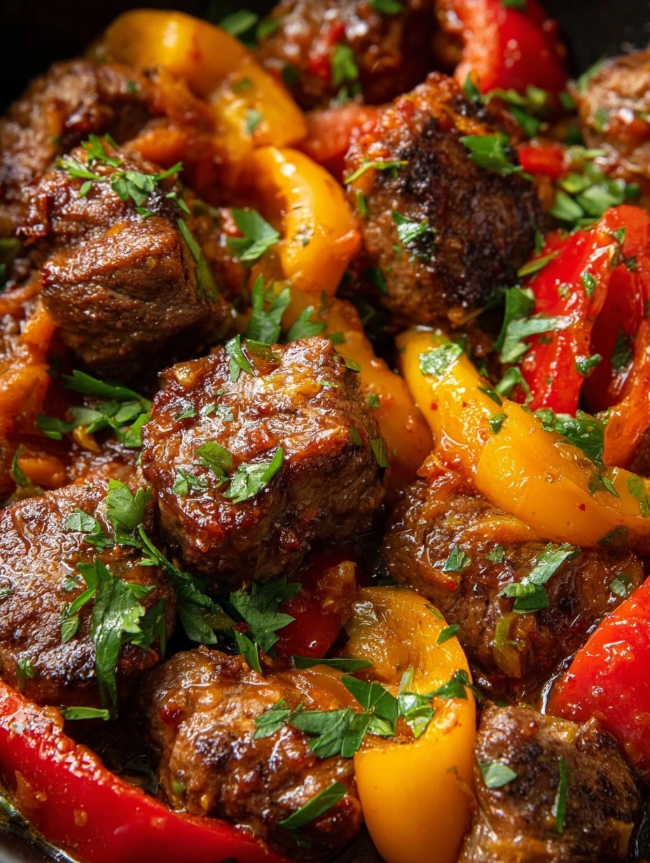 Keto Beef Pepper Steak