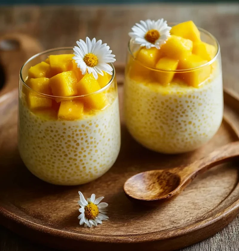 Sweet Taste Summer Creamy Mango Sago
