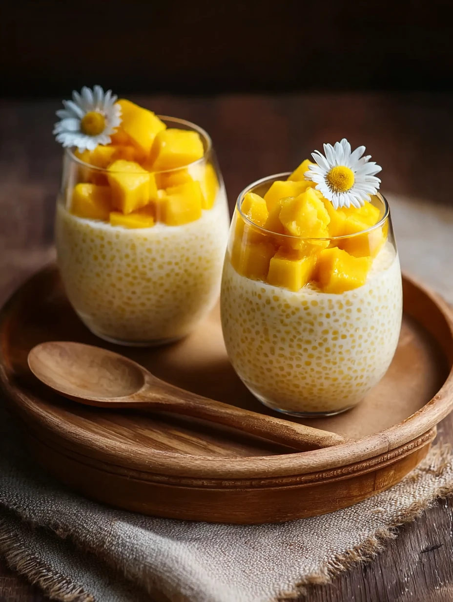 Sweet Taste Summer Creamy Mango Sago