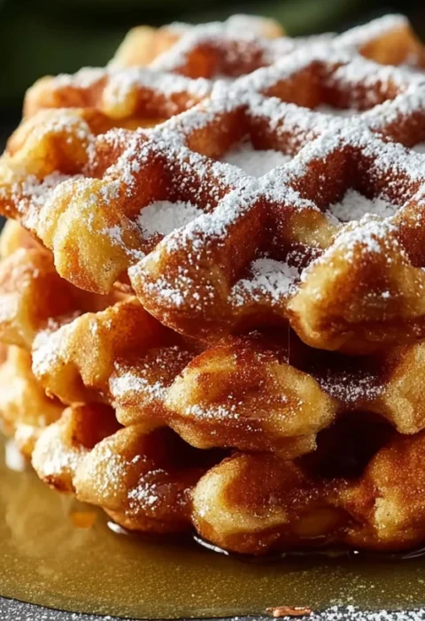 Apple Fritter Waffle Donuts
