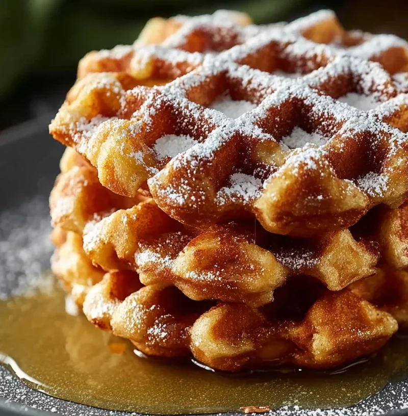 Apple Fritter Waffle Donuts