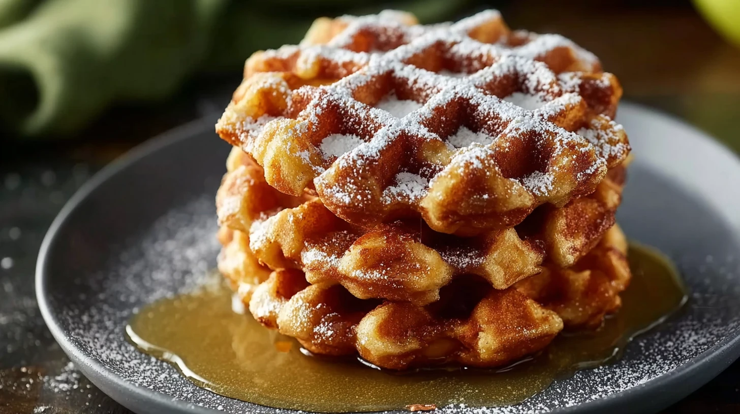 Apple Fritter Waffle Donuts