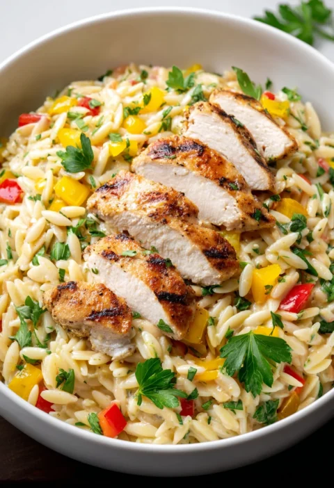 Creamy Lemon Chicken Orzo
