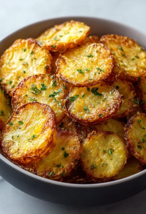 Crispy Air Fryer Sliced Potatoes