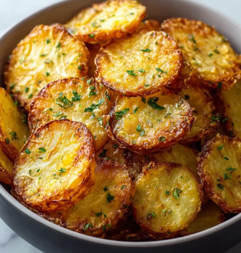 Crispy Air Fryer Sliced Potatoes