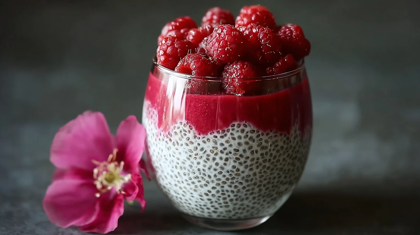 Easy Raspberry Chia Pudding (Naturally Sweet and Perfectly Creamy)