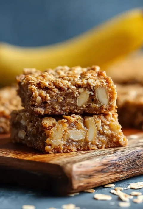Irresistible Banana Oatmeal Bars Healthy Snacking