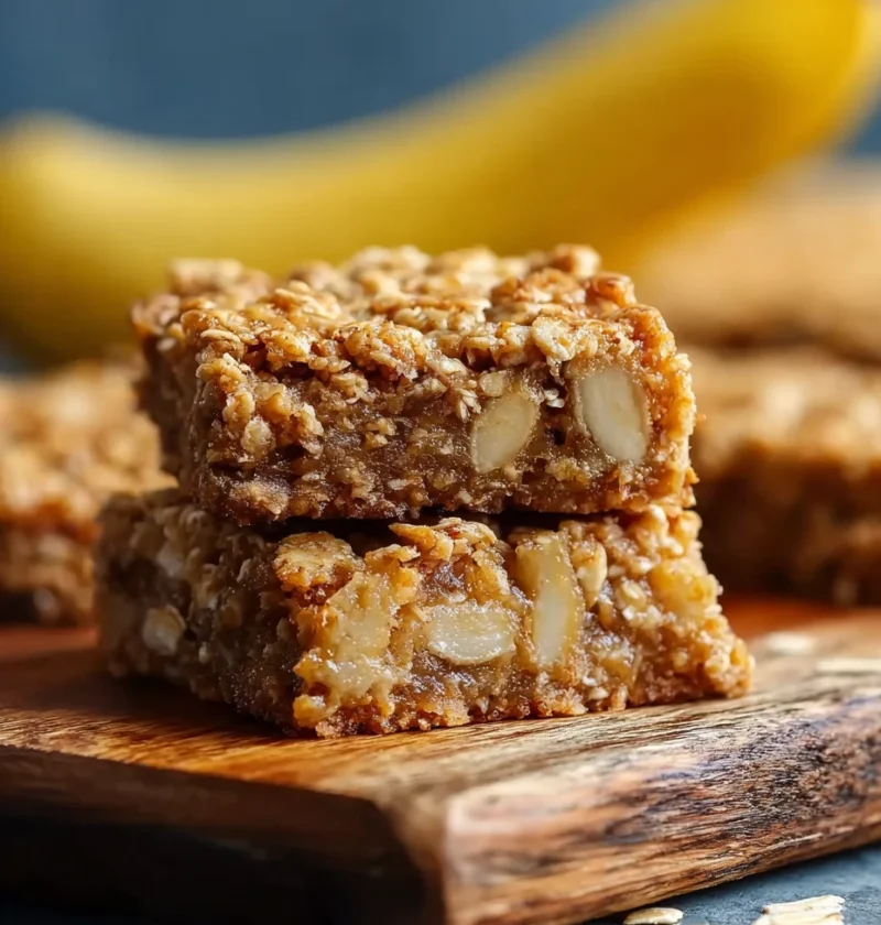 Irresistible Banana Oatmeal Bars Healthy Snacking