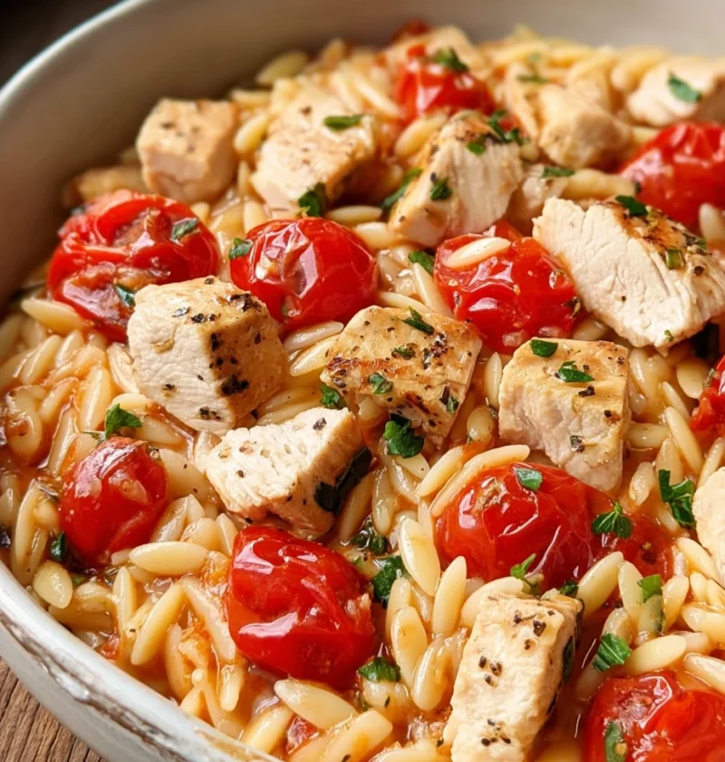 Creamy Tomato Orzo Chicken