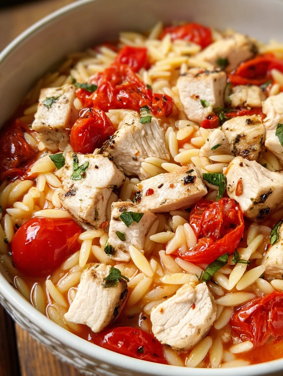 Creamy Tomato Orzo Chicken
