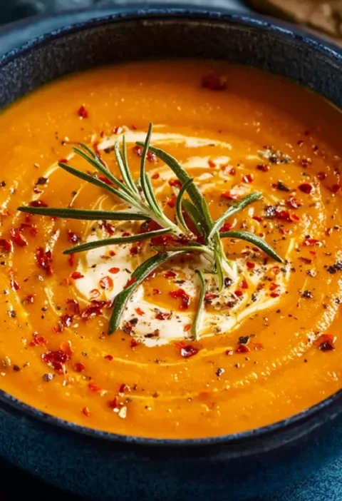 Smooth Creamy Roasted Vegetable Soup