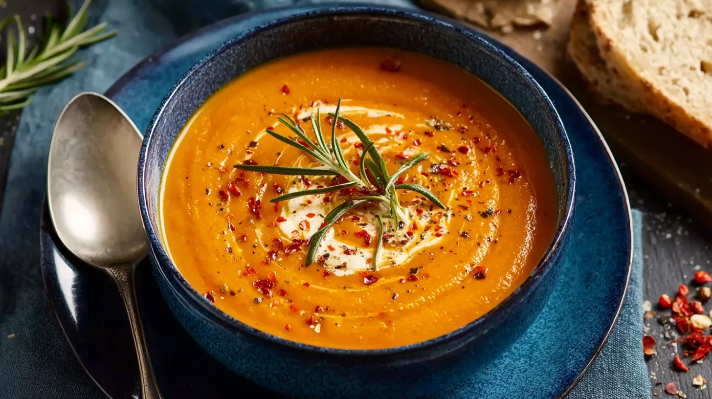 Smooth and Creamy Roasted Vegetable Soup