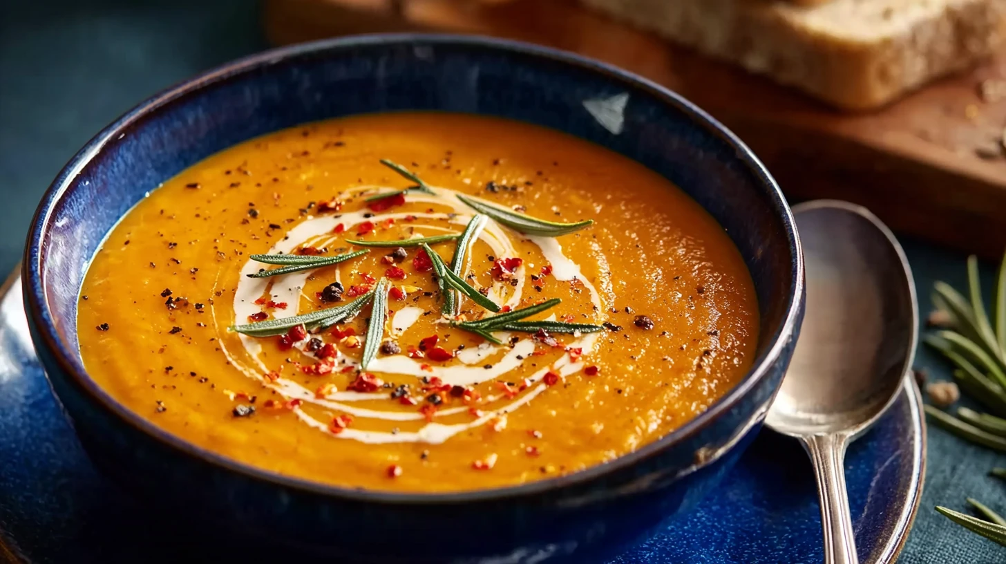 Smooth Creamy Roasted Vegetable Soup