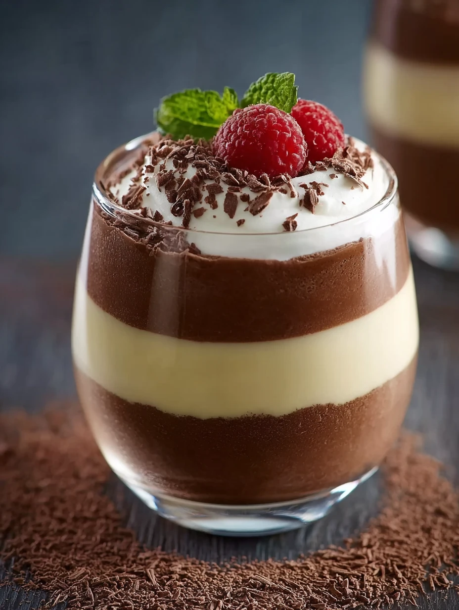 Vanilla Mousse with Chocolate